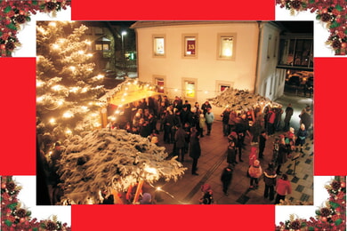 Das Afterwork Adventsständle vor dem Rathaus